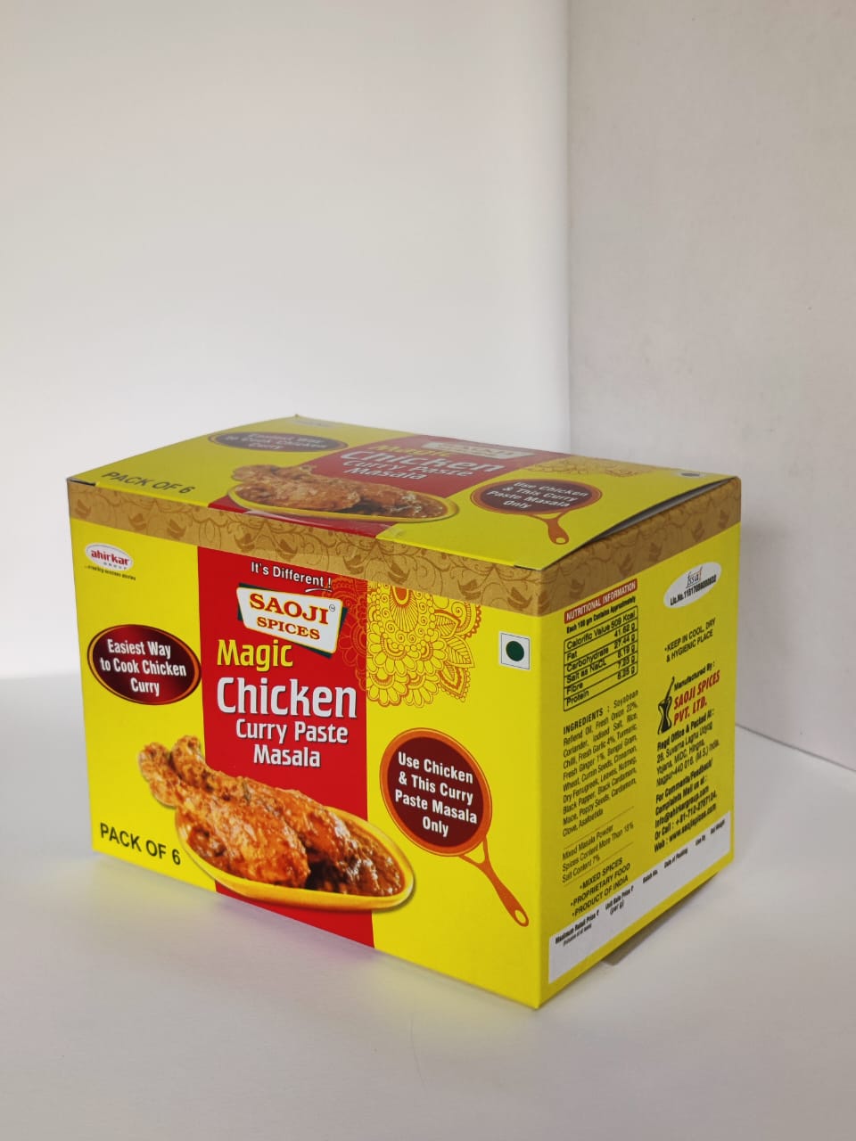 Saoji Magic Chicken Curry Paste (Pack of 6)